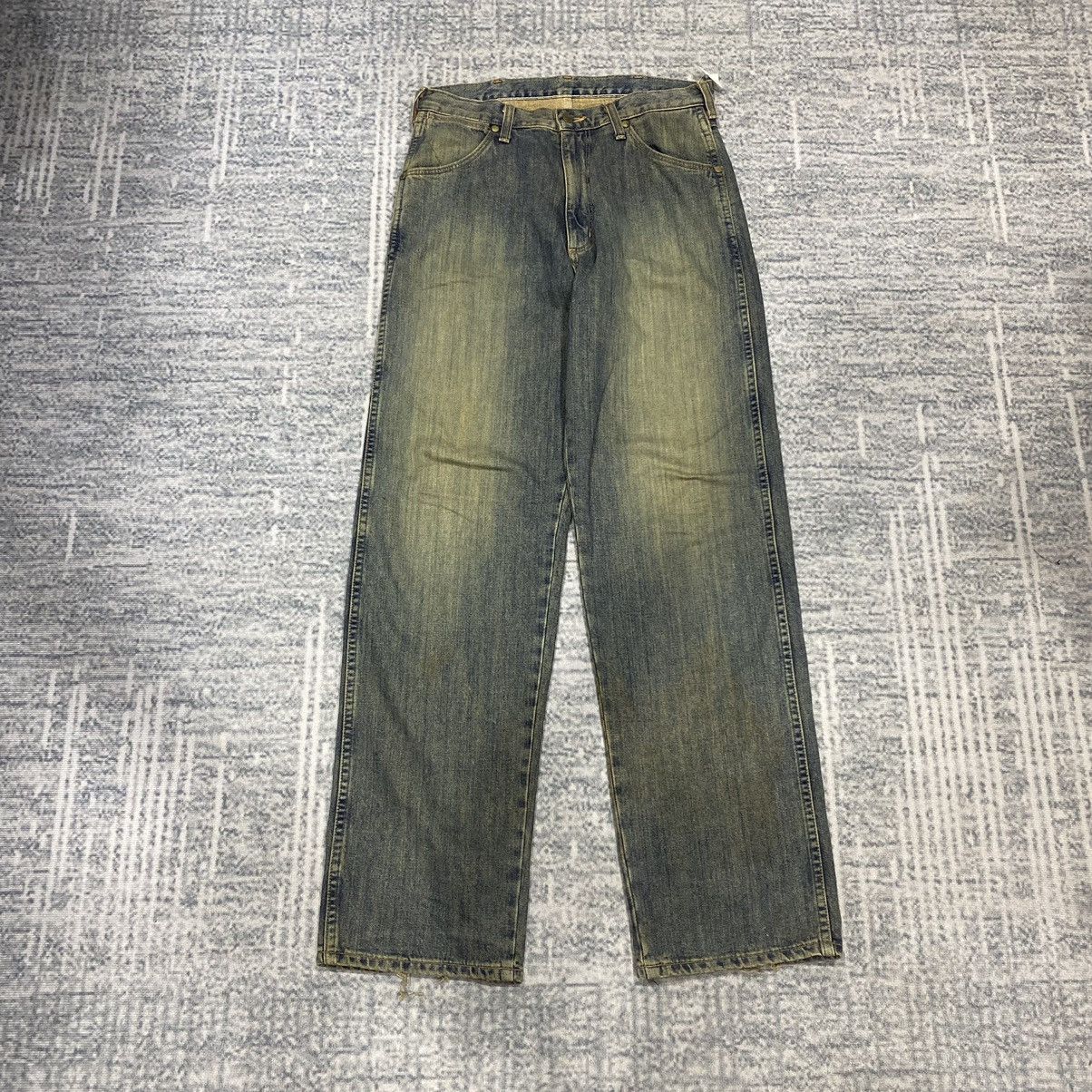 Beauty Beast × Le Grande Bleu (L.G.B.) × Vintage Sick☠️ Wrangler Mud Wash Jeans 80s 90s Dirty Size US 31 - 2 Thumbnail