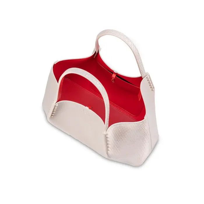 Christian Louboutin o1s1wg111124 Size: OS / Small Patent Tote Bag in Off White Size ONE SIZE - 2 Thumbnail