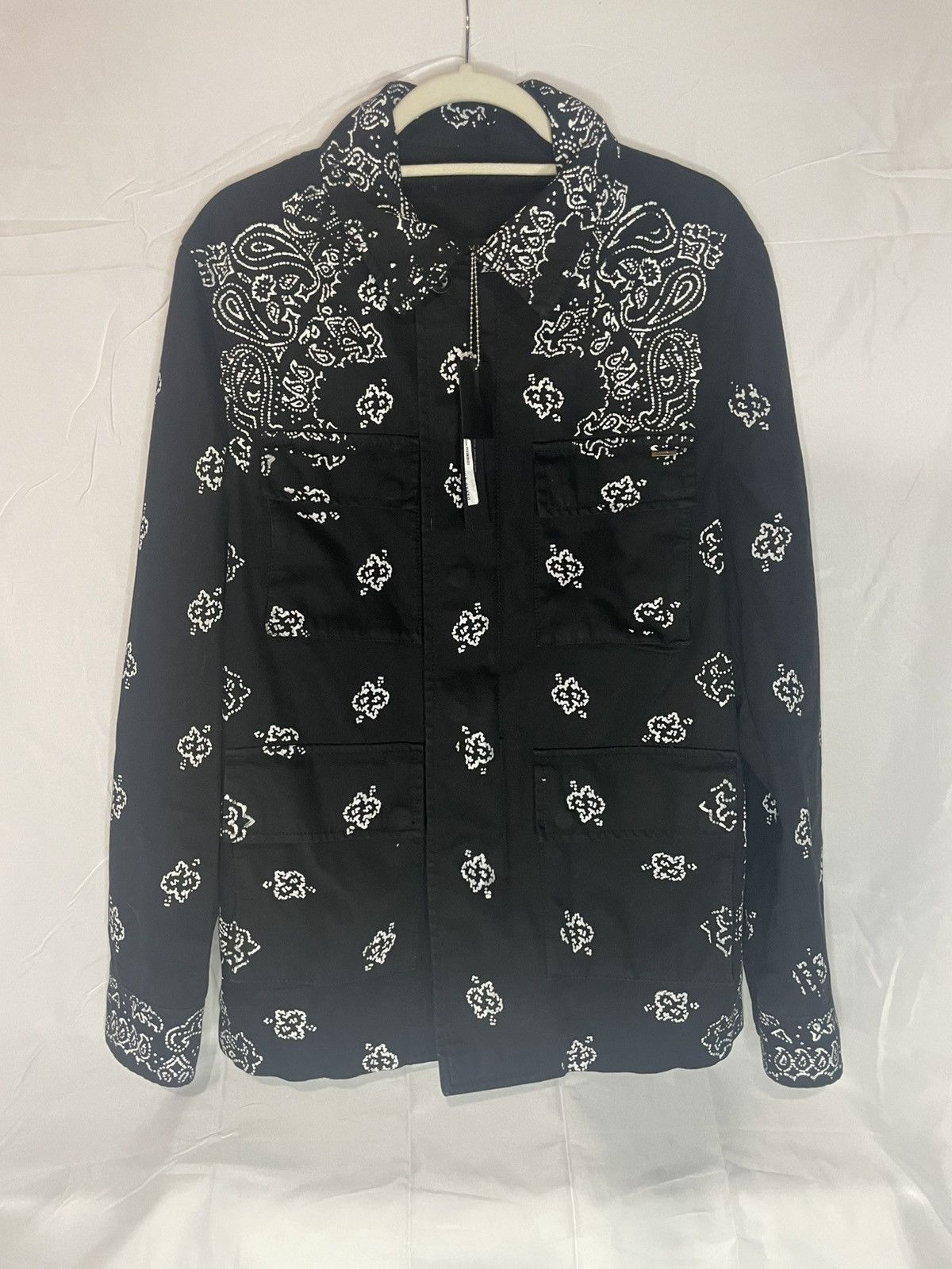 Amiri 2024 Zip Up AMIRI Bleach Bandana Denim Trucker Jacket NWT Size US M / EU 48-50 / 2 - 3 Thumbnail