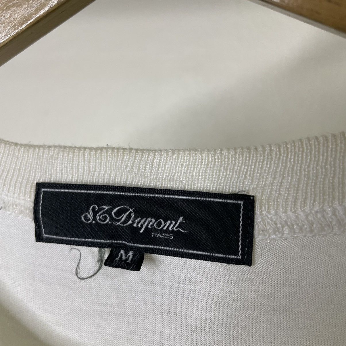 S.T. Dupont ST Dupont Paris Single Pocket White Blank T Shirt Size US L / EU 52-54 / 3 - 3 Thumbnail