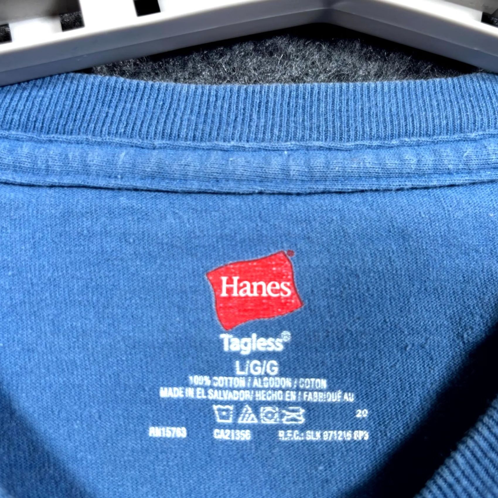 Hanes Hanes T-Shirt Men’s L Blue Cotton Graphic Print Apache-Sitgreaves National Forest Crew Neck Short Sleeve Size US L / EU 52-54 / 3 - 7 Thumbnail