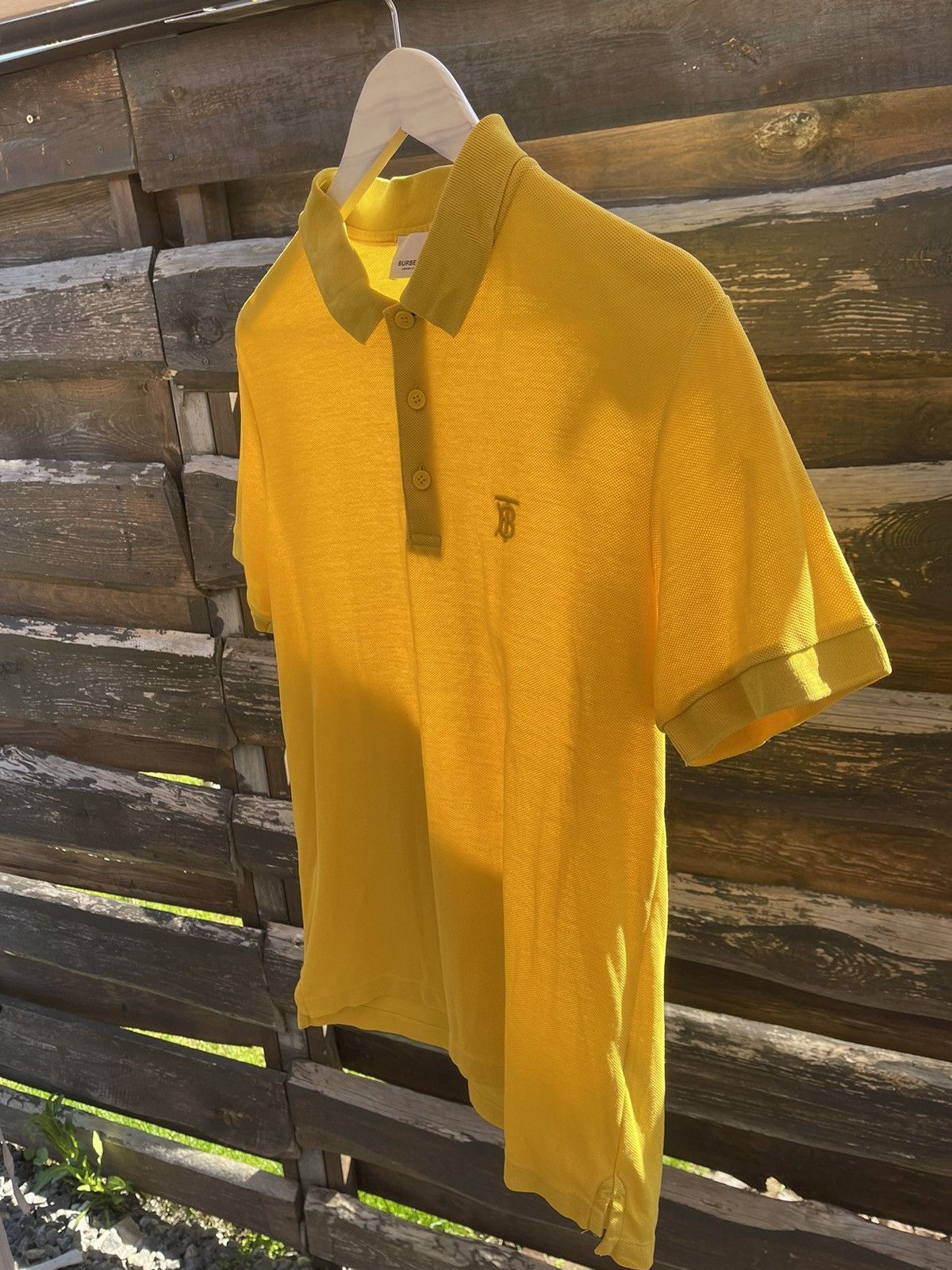 Burberry Burberry Yellow Polo shirt new collection Size US S / EU 44-46 / 1 - 5 Thumbnail