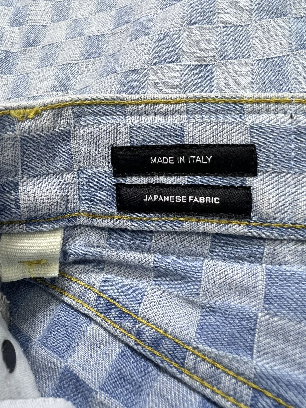 R13 R13 - S/S 22’ - Checkerboard Boyfriend Jeans Size US 27 - 10 Thumbnail