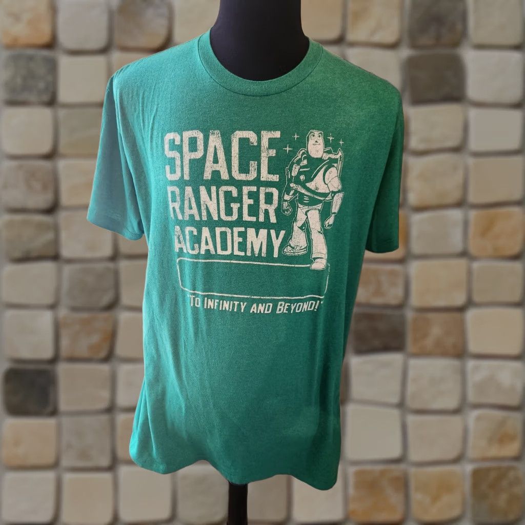 Disney Disney Pixar Toy Story Buzz Lightyear Space Ranger Academy T Shirt XL Green Men Size US XL / EU 56 / 4 - 1 Thumbnail