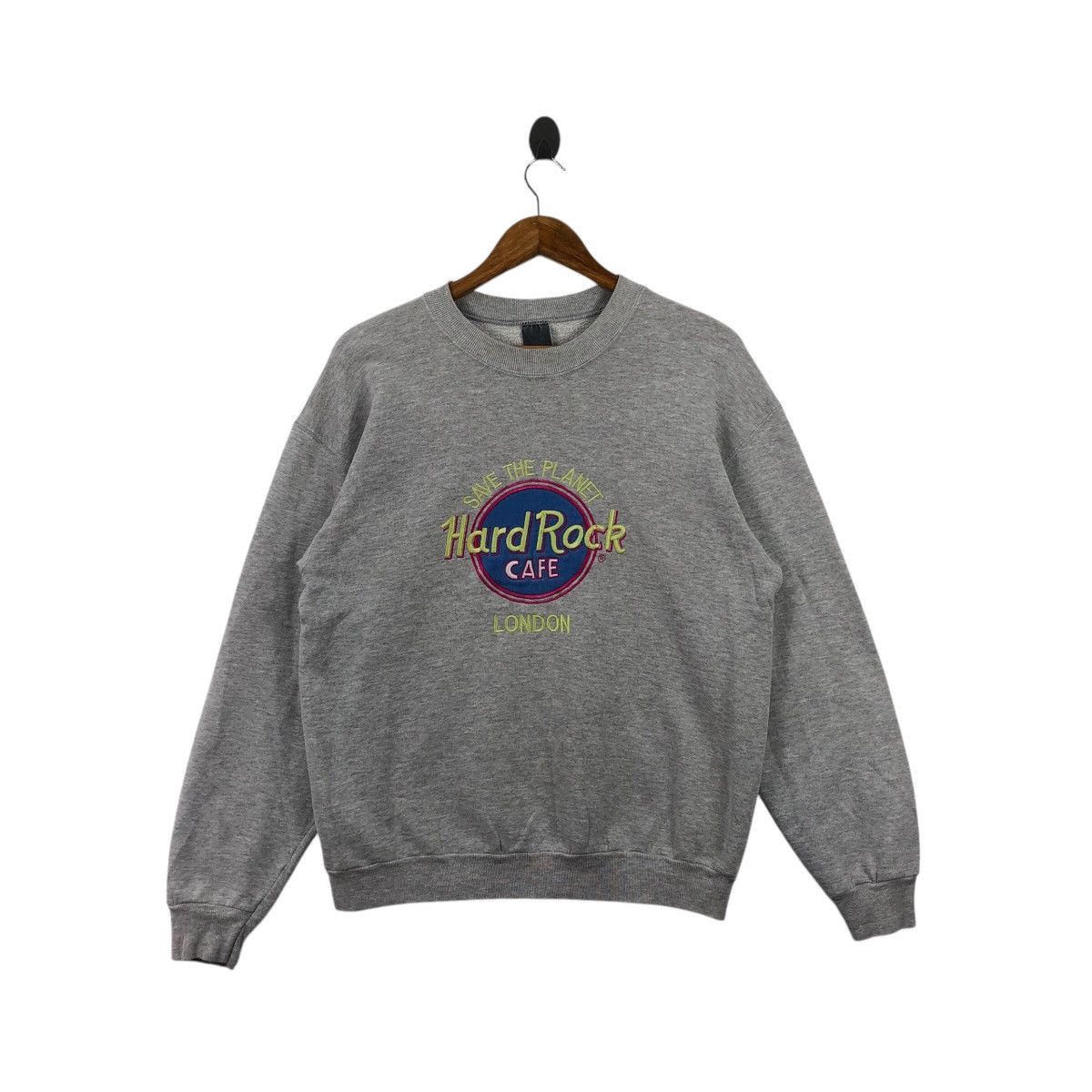 Vintage HARD ROCK CAFE London Save The Planet Fotl Sweatshir