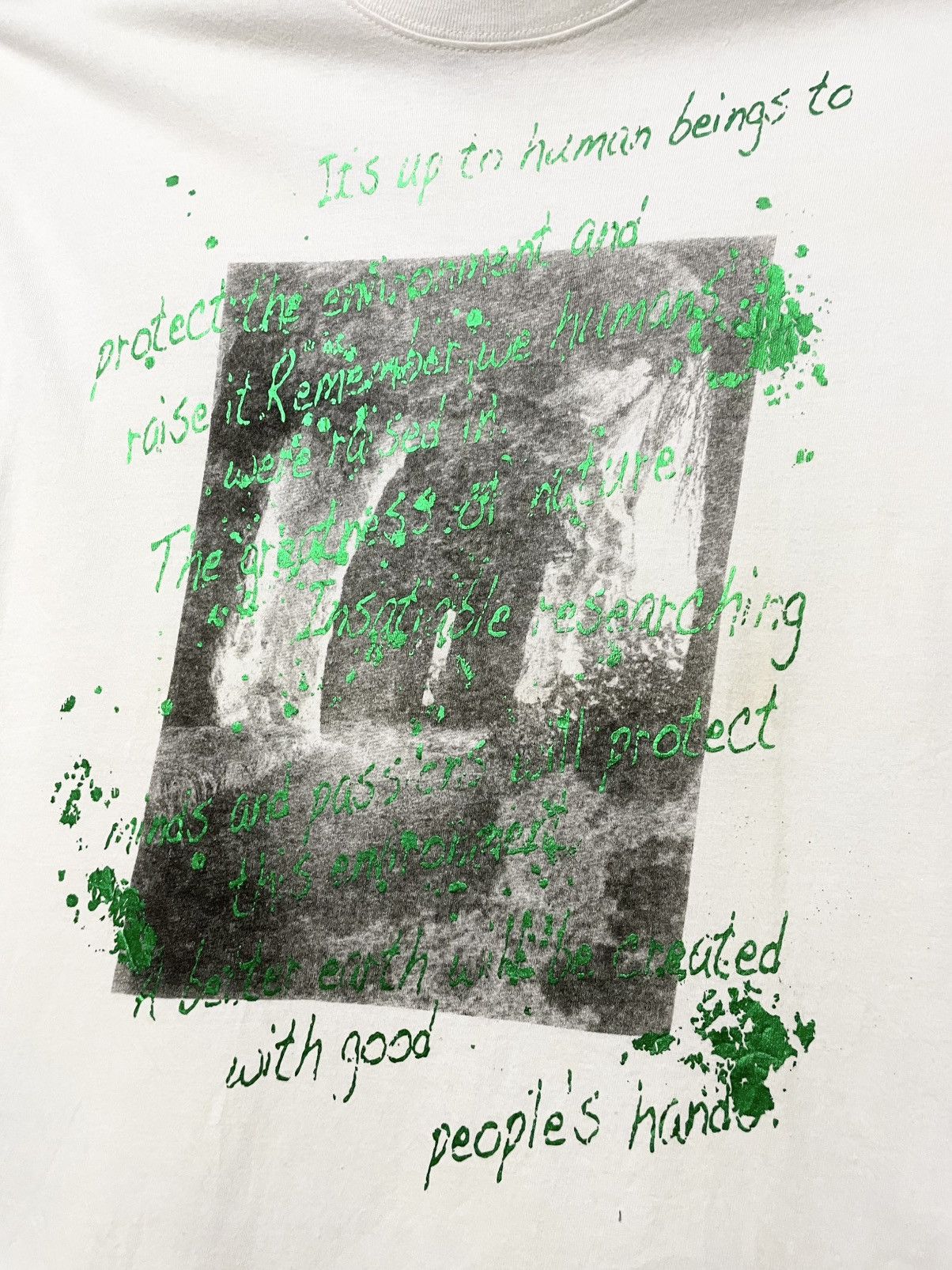 Japanese Brand Vintage 1990s Japan Designer Euroyal Poem Quotes Art Tshirt Size US L / EU 52-54 / 3 - 5 Thumbnail
