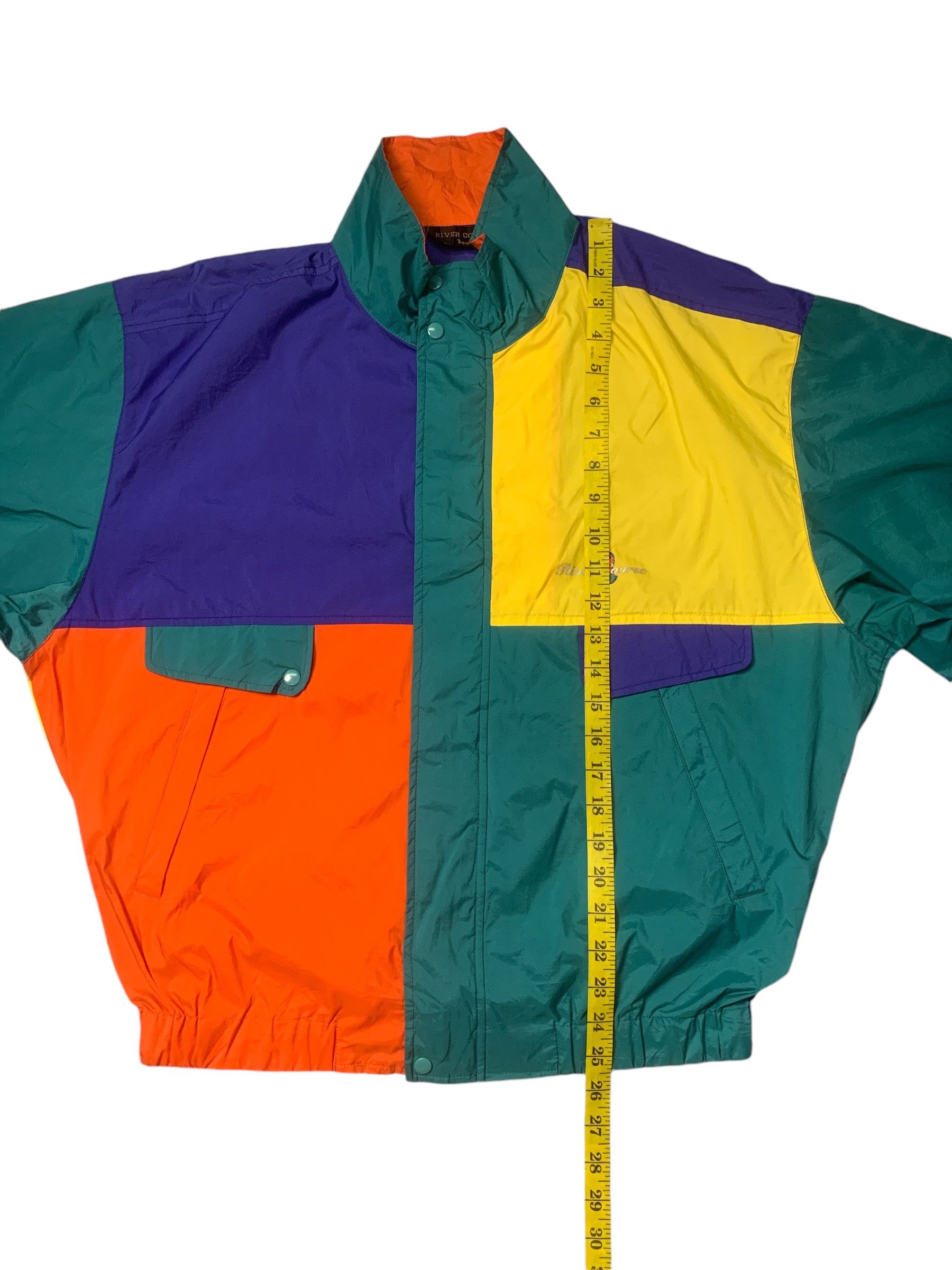 Japanese Brand × Vintage Rare Design Vintage River Course Japan windbreaker Size US L / EU 52-54 / 3 - 11 Thumbnail