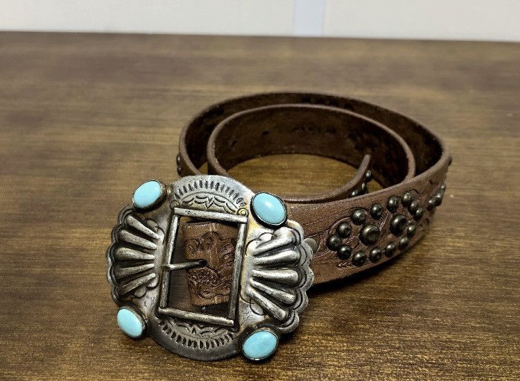 RRL Ralph Lauren RRL stone leather belt | Grailed