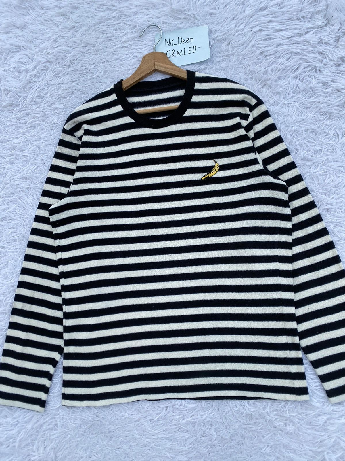 Andy Warhol × Uniqlo Rare Uniqlo x Andy Warhol Grunge Style Striped Long Sleeve Size US L / EU 52-54 / 3 - 6 Thumbnail