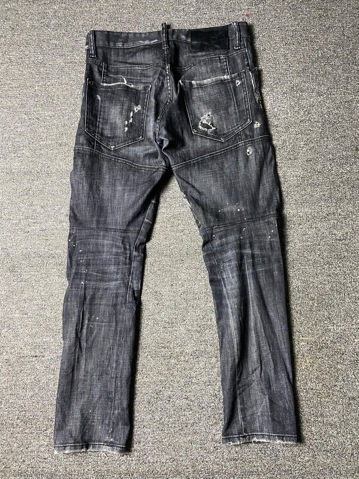 Dsquared2 DSQUARED2 Distressed Denim Ripped Jeans (141) Size US 31 - 2 Thumbnail