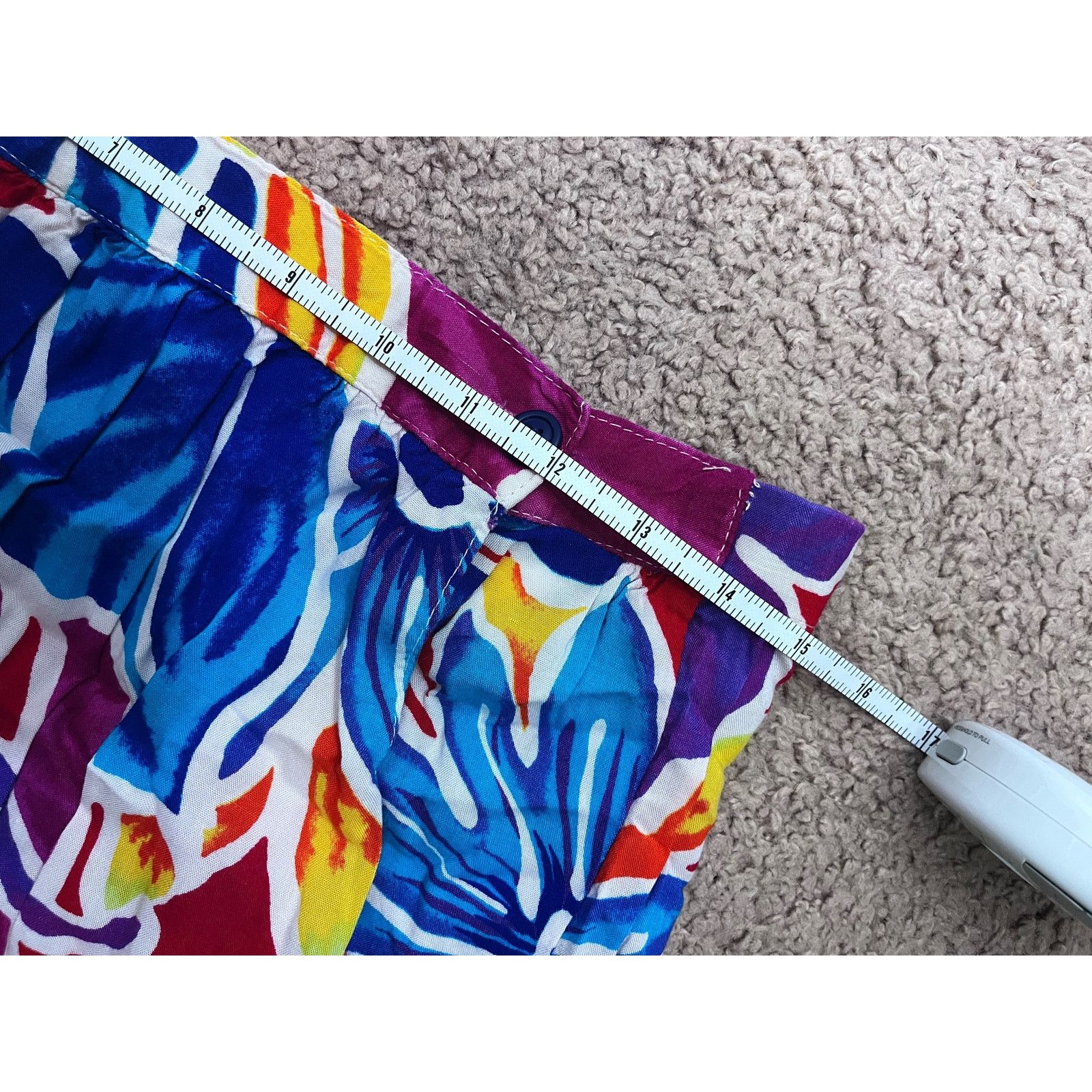 Handmade Vintage Estate Handmade Hawaiian Skirt M Size 30" / US 8 / IT 44 - 4 Thumbnail