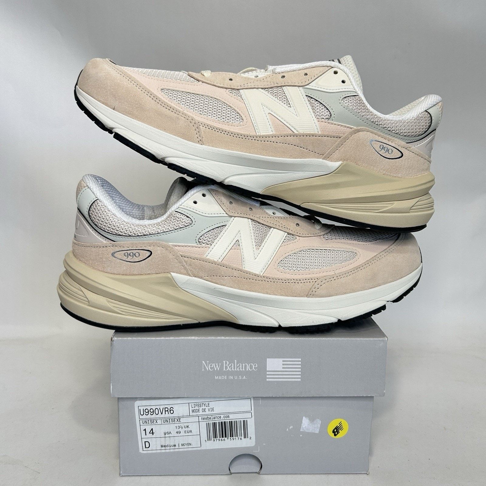 New Balance Teddy Santis X New Balance 990v6 “Vintage Rose” U990VR6 Size US 14 / EU 47 - 1 Thumbnail