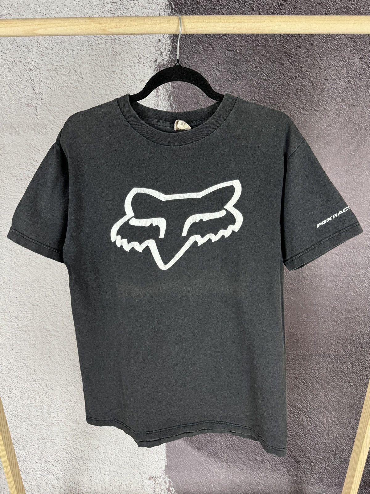 Fox Racing × Vintage Thrashed Faded Vintage 90s Fox Racing Tee shirt Size US M / EU 48-50 / 2 - 2 Thumbnail