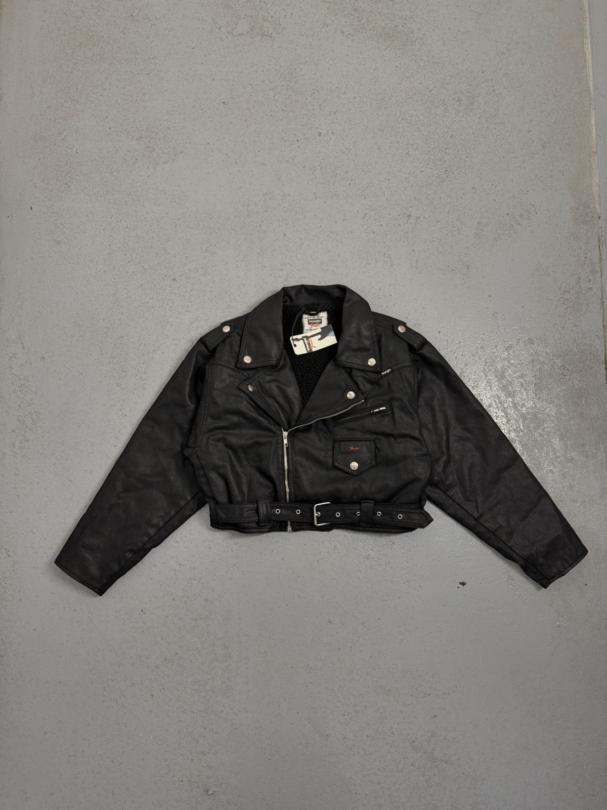 Wrangler Wrangler x Fender Soft Leather Insulated Cropped Jacket Size M / US 6-8 / IT 42-44 - 3 Thumbnail