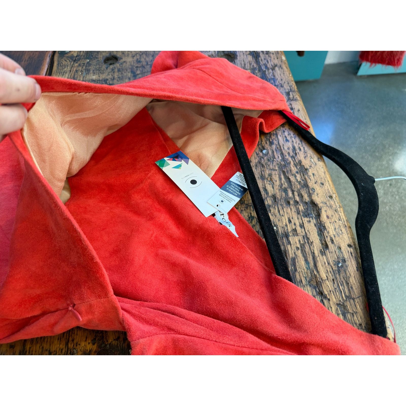 Jitrois Jitrois. Red Suede Dress Size S / US 4 / IT 40 - 12 Thumbnail