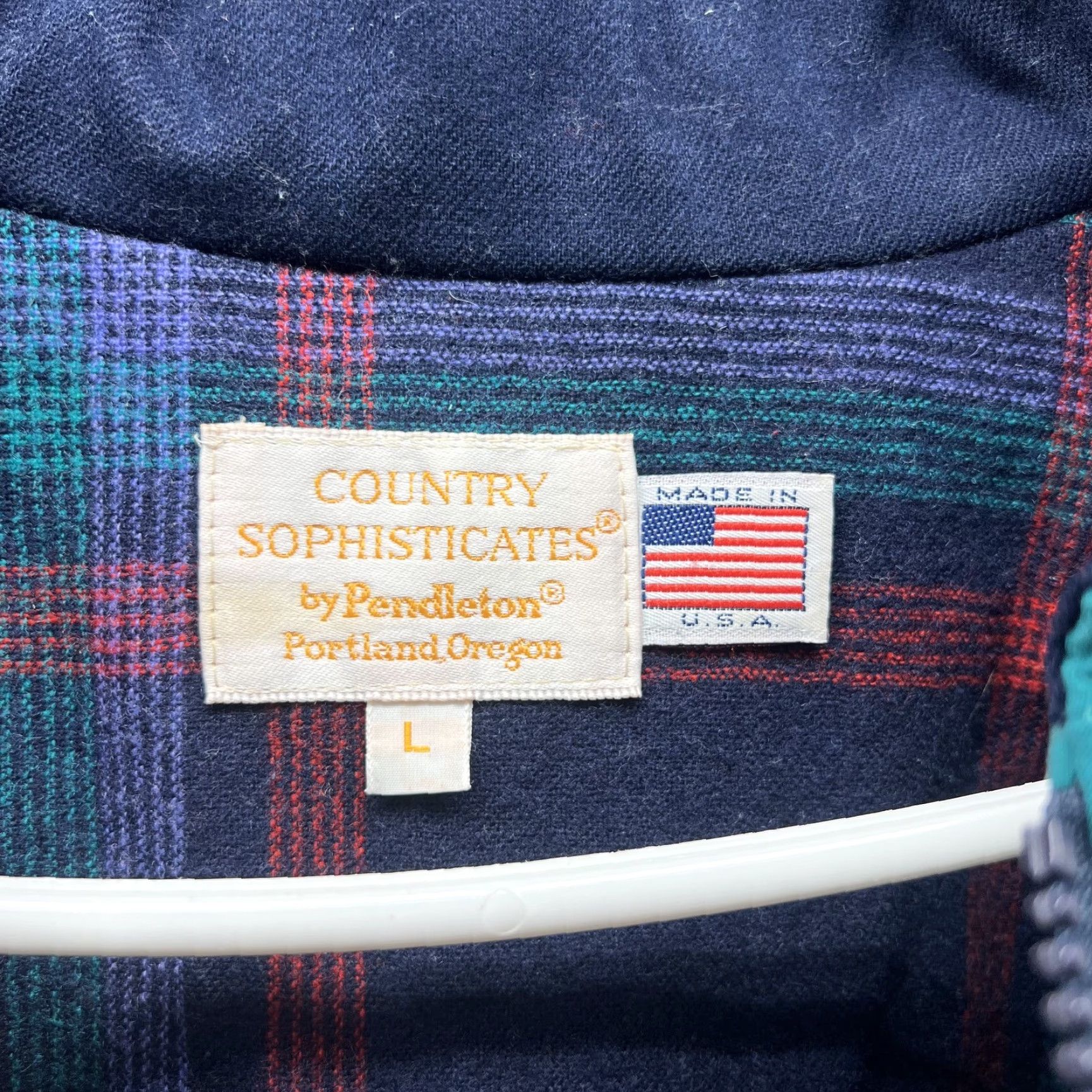 Pendleton VINTAGE Pendleton Jacket Women L Hooded Thinsulate Plaid 90s USA Size L / US 10 / IT 46 - 5 Thumbnail