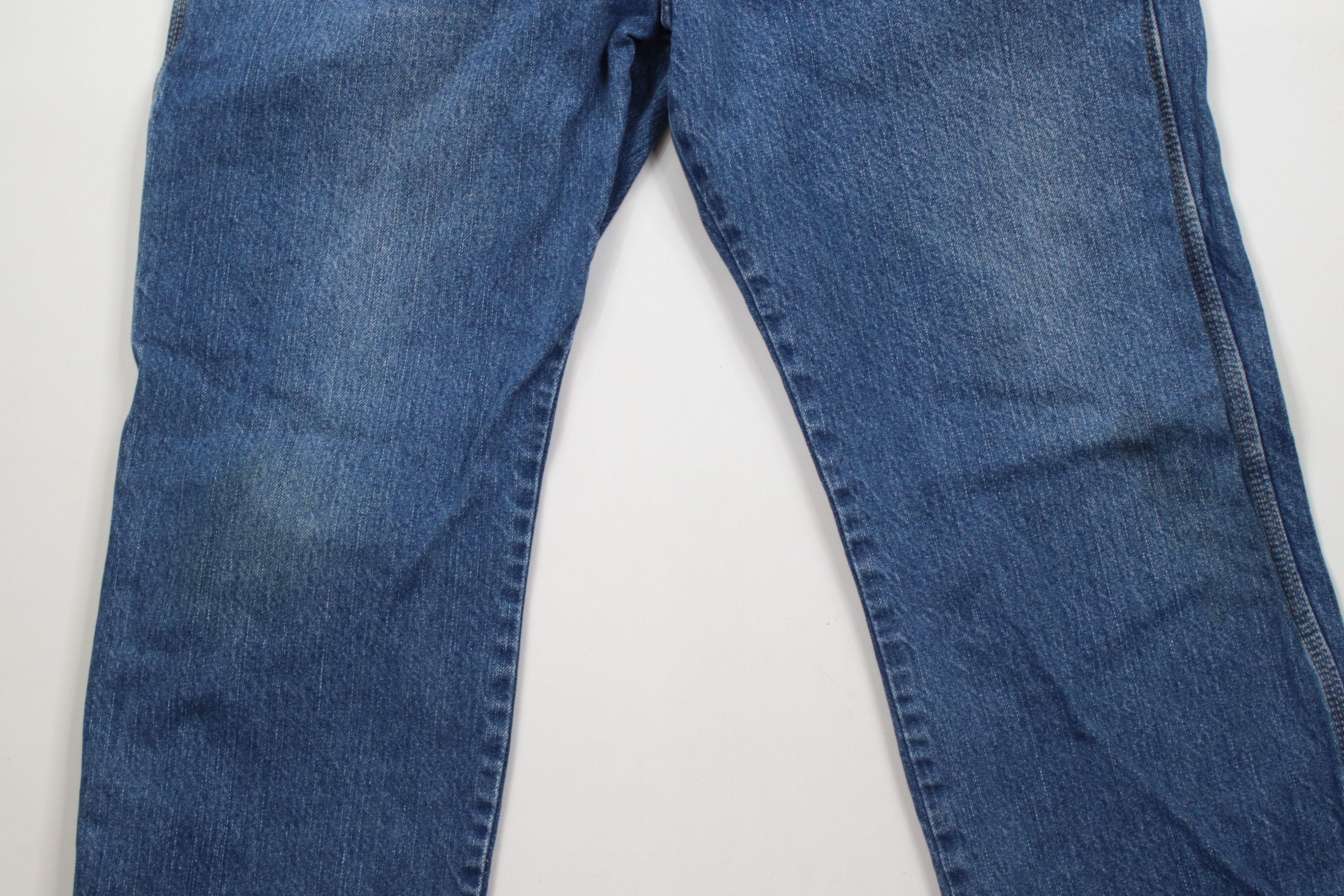 Dickies × Vintage Vintage Y2K Dickies Spell Out Wide Leg Dungaree Denim Jeans Size US 38 / EU 54 - 3 Thumbnail