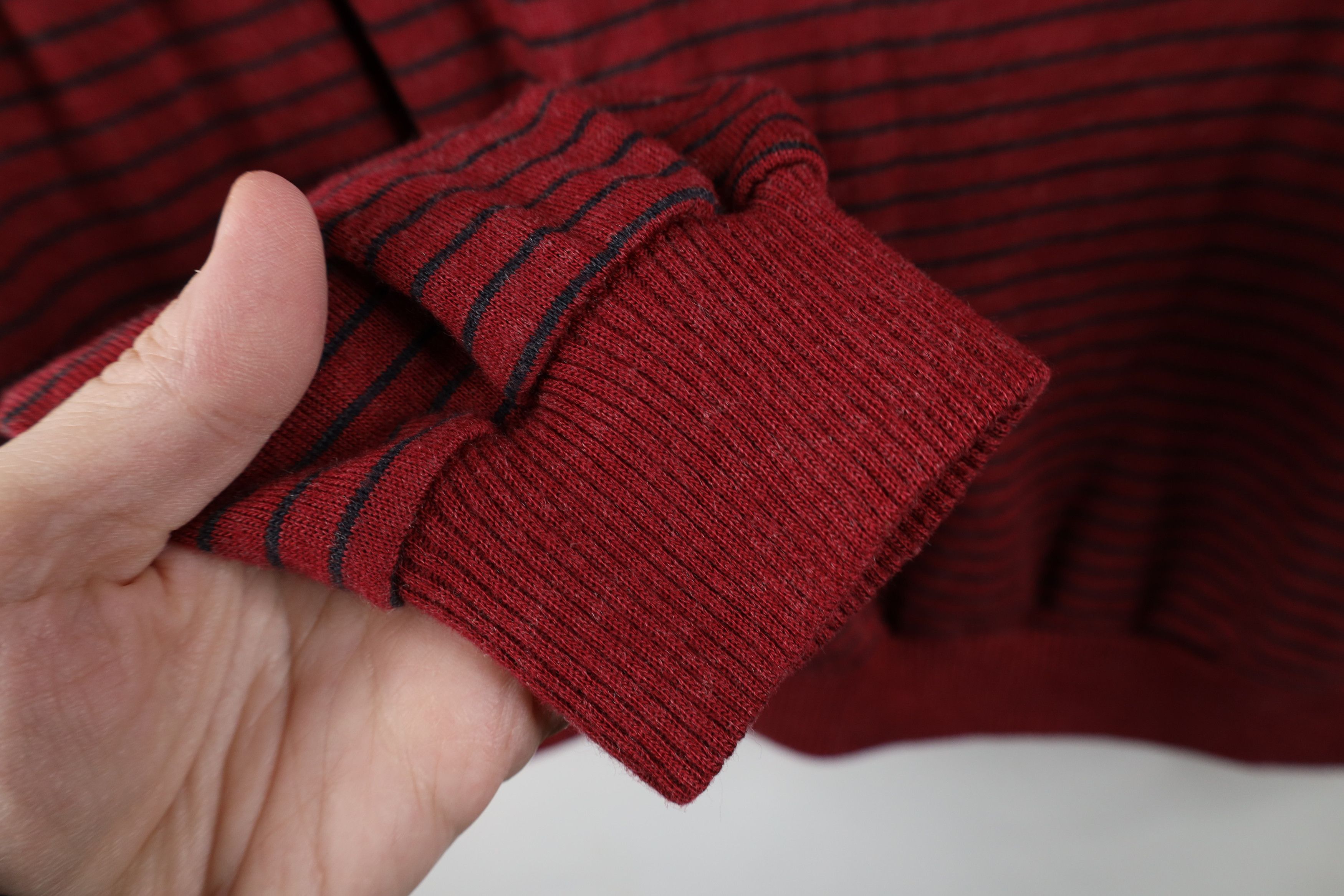 Vintage Vintage 90s Streetwear Blend Knit Striped Pullover T-Shirt Size XL / US 12-14 / IT 48-50 - 4 Thumbnail