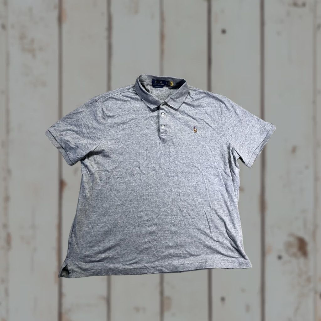 Polo Ralph Lauren Polo Ralph Lauren Polo Shirt Mens XL Gray Classic Fit Pony Logo Short Sleeve Size US XL / EU 56 / 4 - 1 Thumbnail