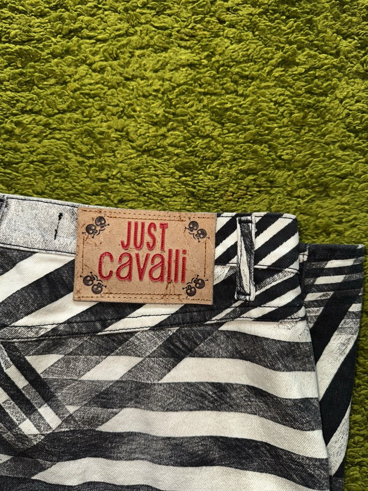 Just Cavalli Just Cavalli 2000s vintage striped denim skirt Size 28" / US 6 / IT 42 - 3 Thumbnail