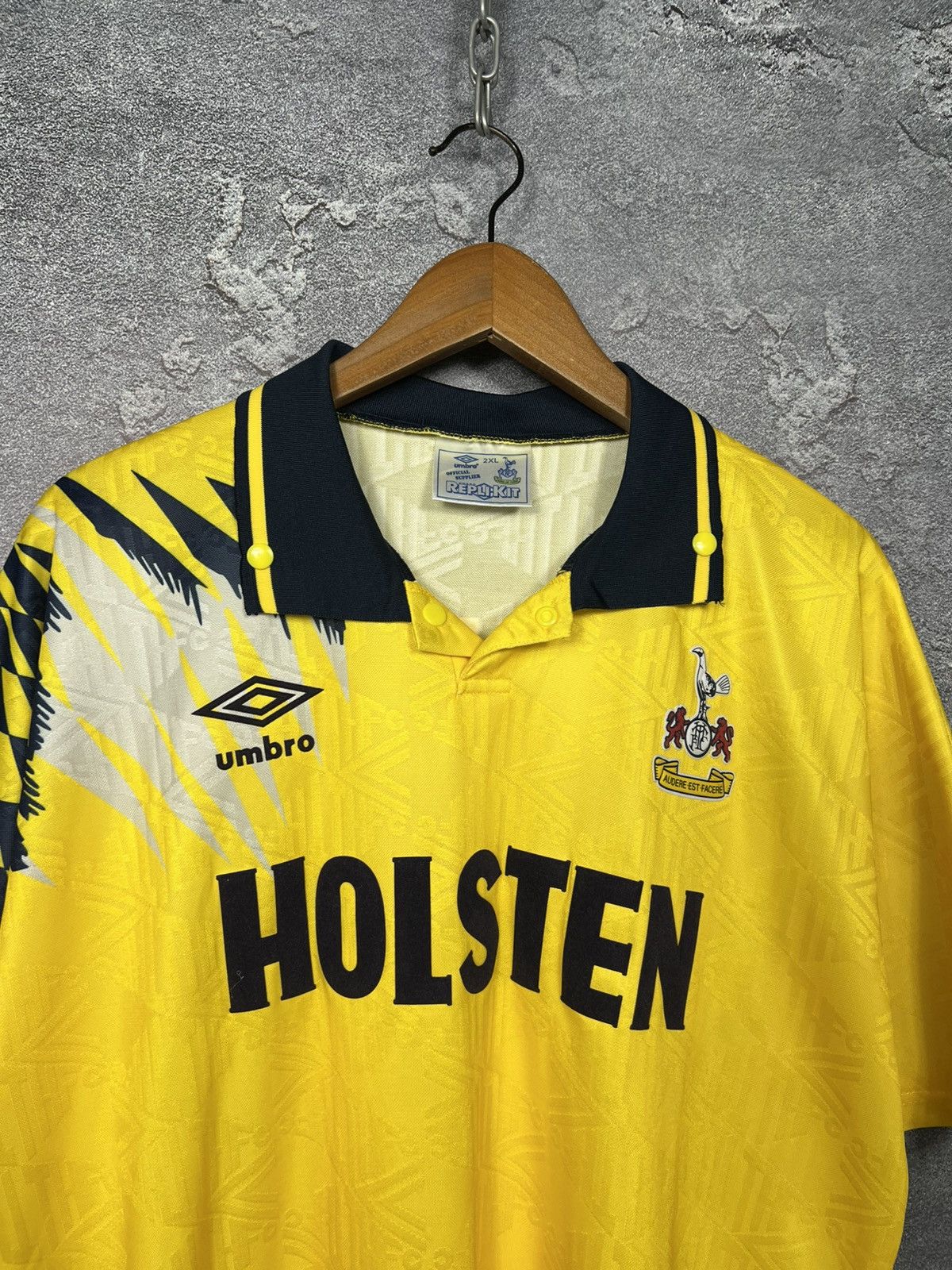 Umbro Tottenham Hotspur 1991/1995 #11 Nayim Away Shirt Jersey Size US XXL / EU 58 / 5 - 4 Thumbnail