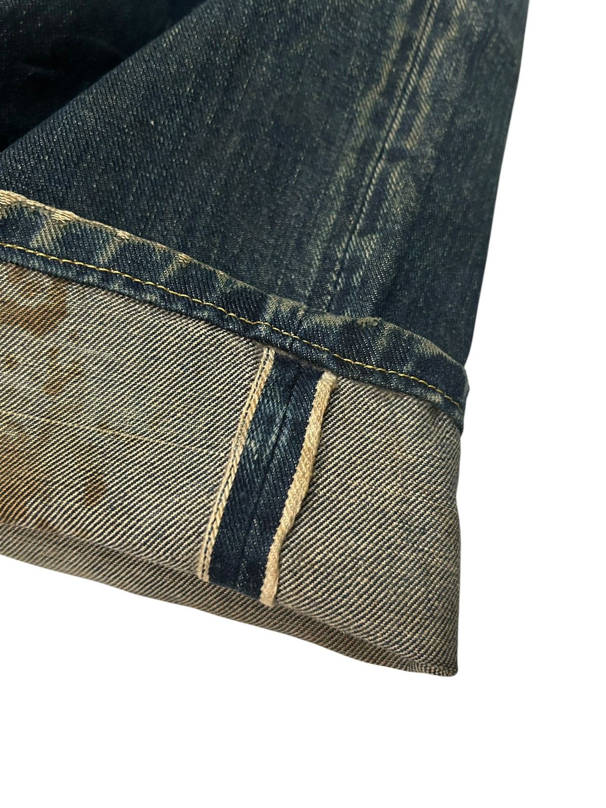 Japanese Brand × Kapital × Vintage Rusty SugarCane Selvedge Distressed Denim Jeans Size US 30 / EU 46 - 2 Thumbnail