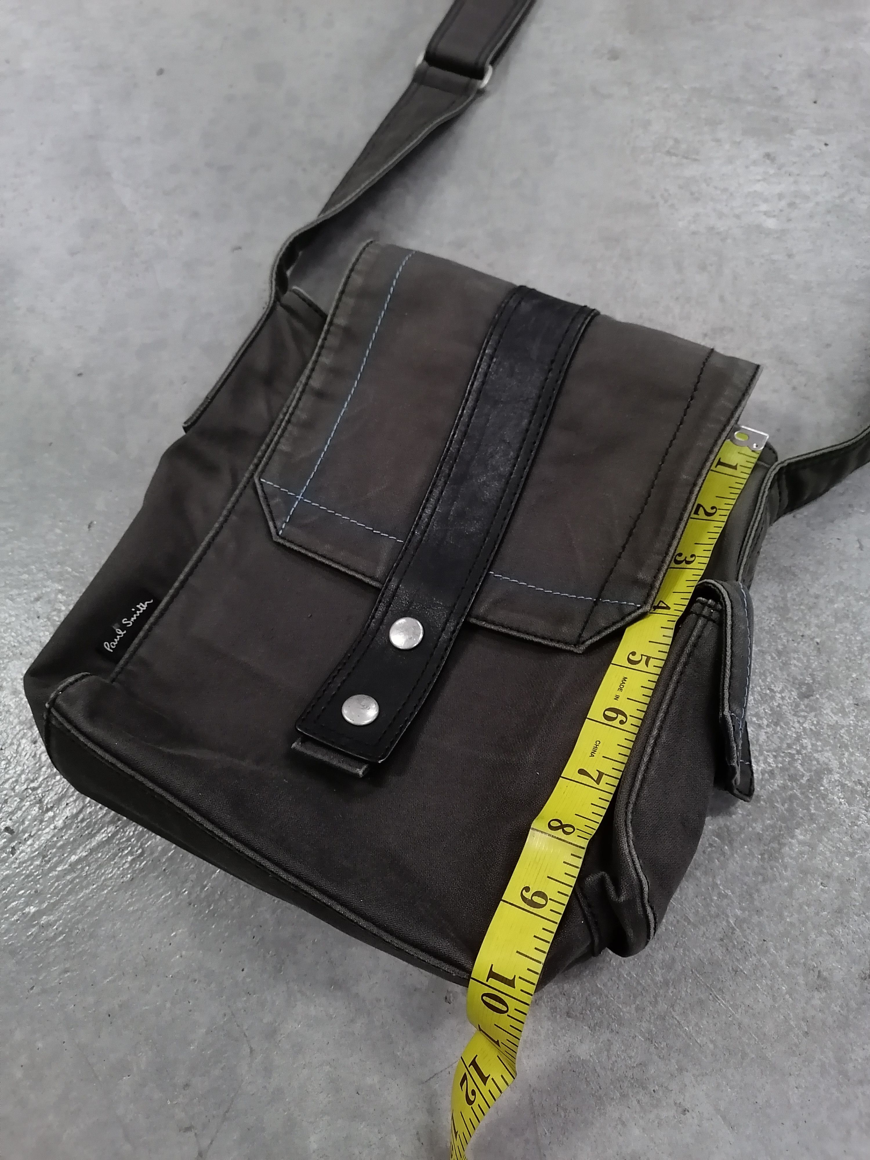 Vintage Paul Smith Waxed Canvas Sling / Crossbody Bag Size ONE SIZE - 10 Thumbnail