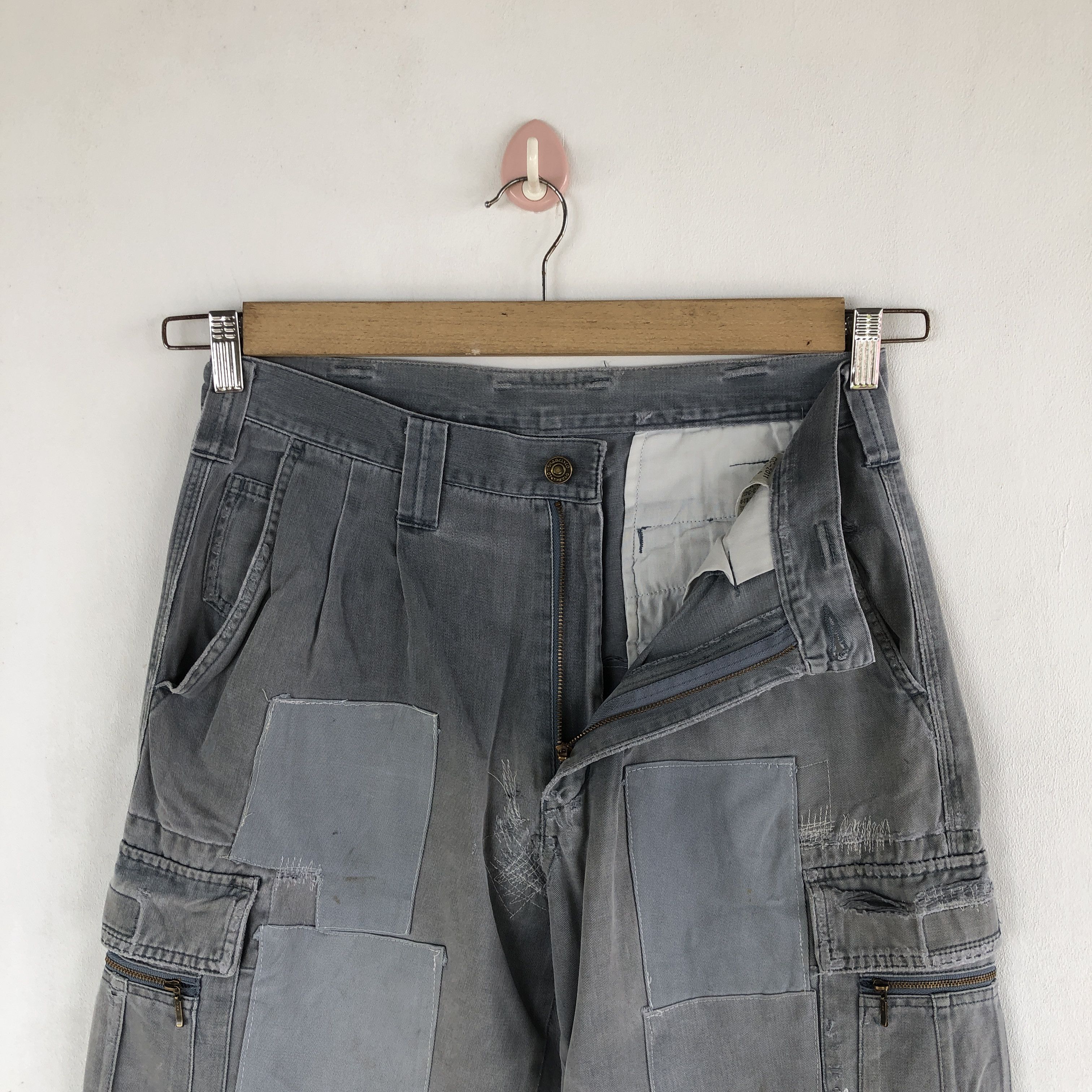 Japanese Brand Vintage Japanese Cargo Pants Multi Pocket Utility Trousers Size US 30 / EU 46 - 5 Thumbnail