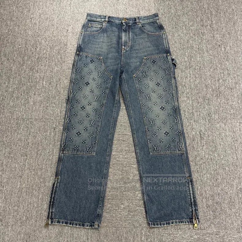 Louis Vuitton Louis Vuitton Embroidered Denim Jeans. Size US 32 / EU 48 - 1 Thumbnail