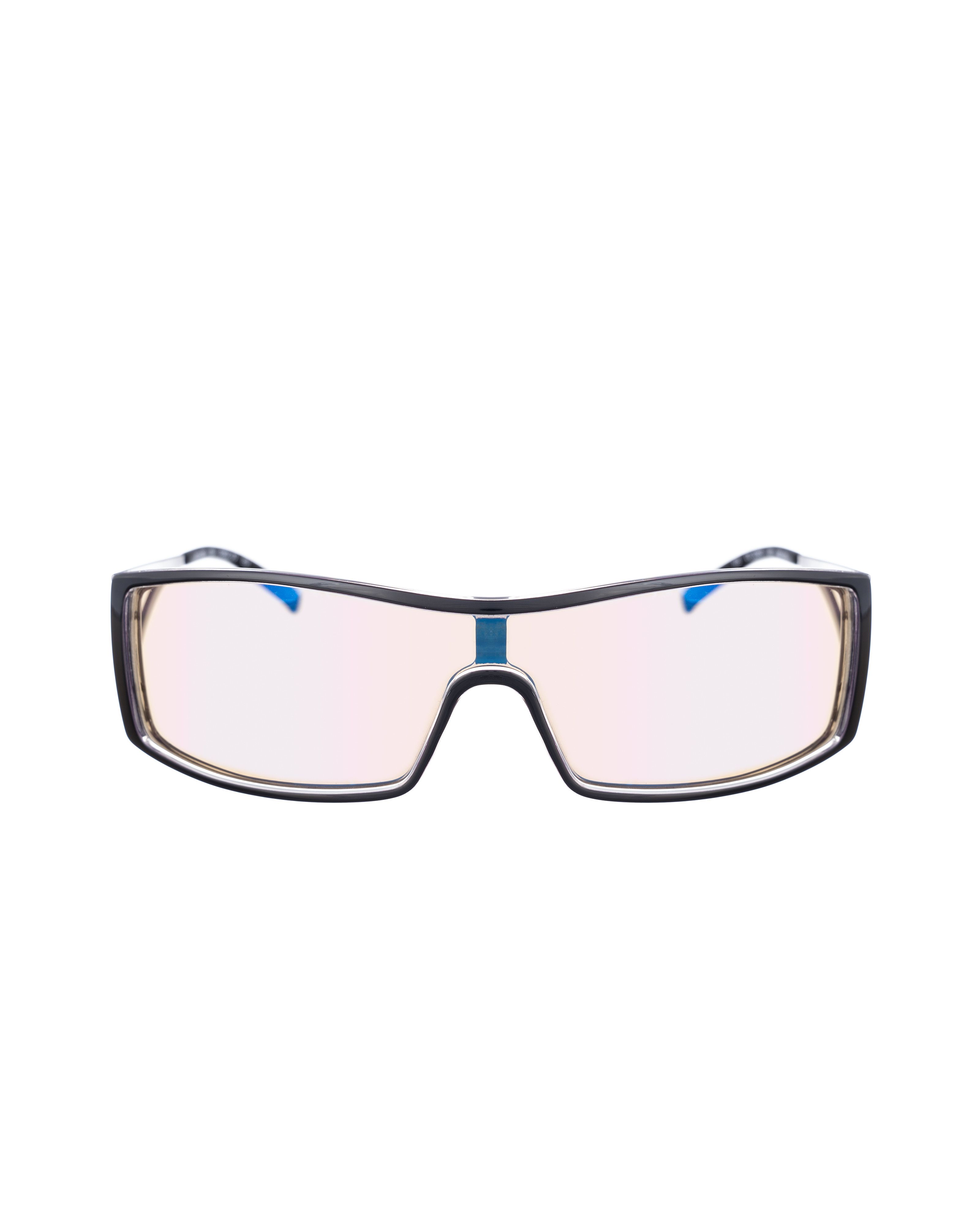 Valentino Oliver by Valentino '00s Mirror Black Cut Out Sunglasses Size ONE SIZE - 2 Thumbnail