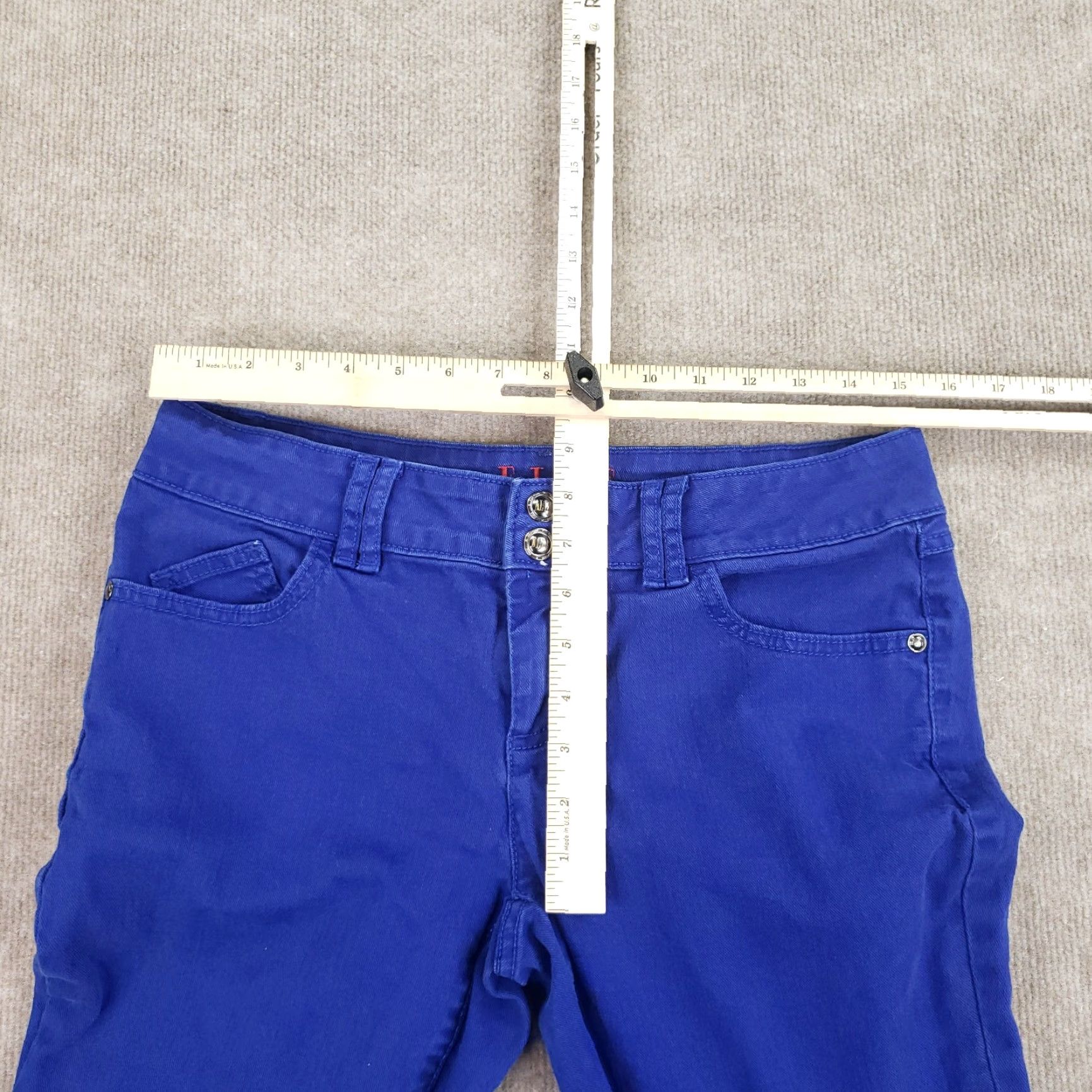 Vintage Elle Womens Jeans Size 8 Extra Large Blue Denim Straight Leg Stretch Size 30" / US 8 / IT 44 - 4 Thumbnail