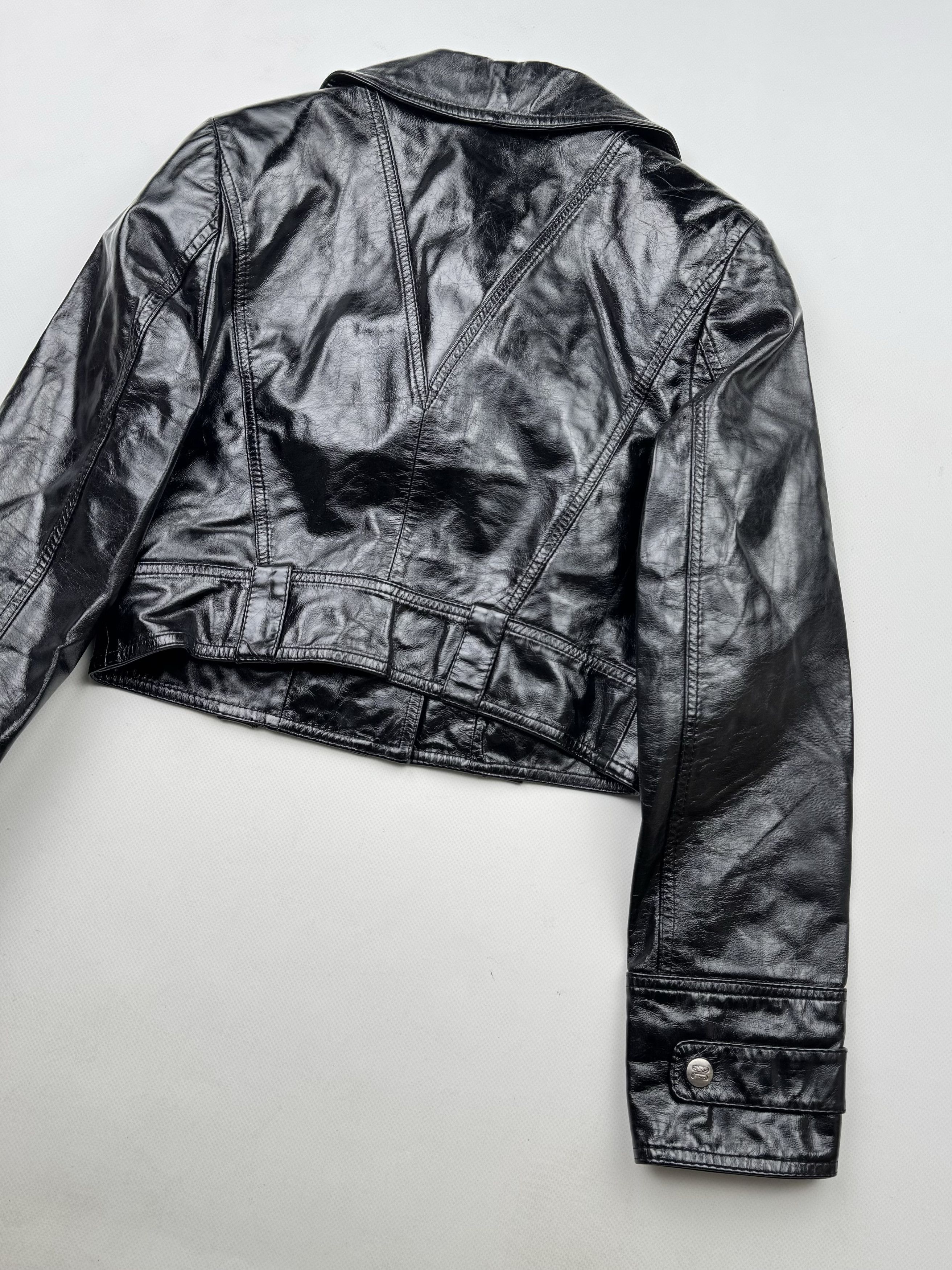Japanese Brand 90's Cropped Leather Jacket B39(V113)E2 Size S / US 4 / IT 40 - 8 Thumbnail
