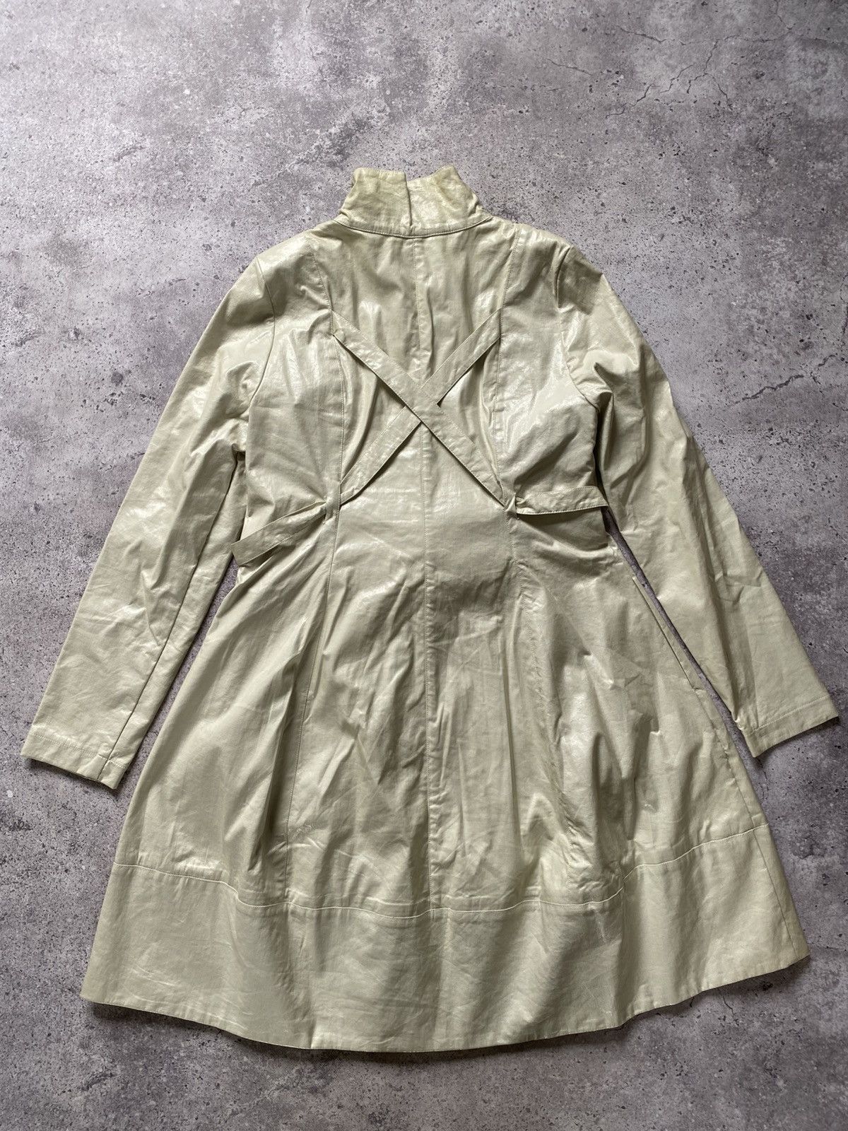 Sarah Pacini Sarah Pacini Trench Coat Dress Zip Avant Garde Y2K Italy Size ONE SIZE - 11 Thumbnail
