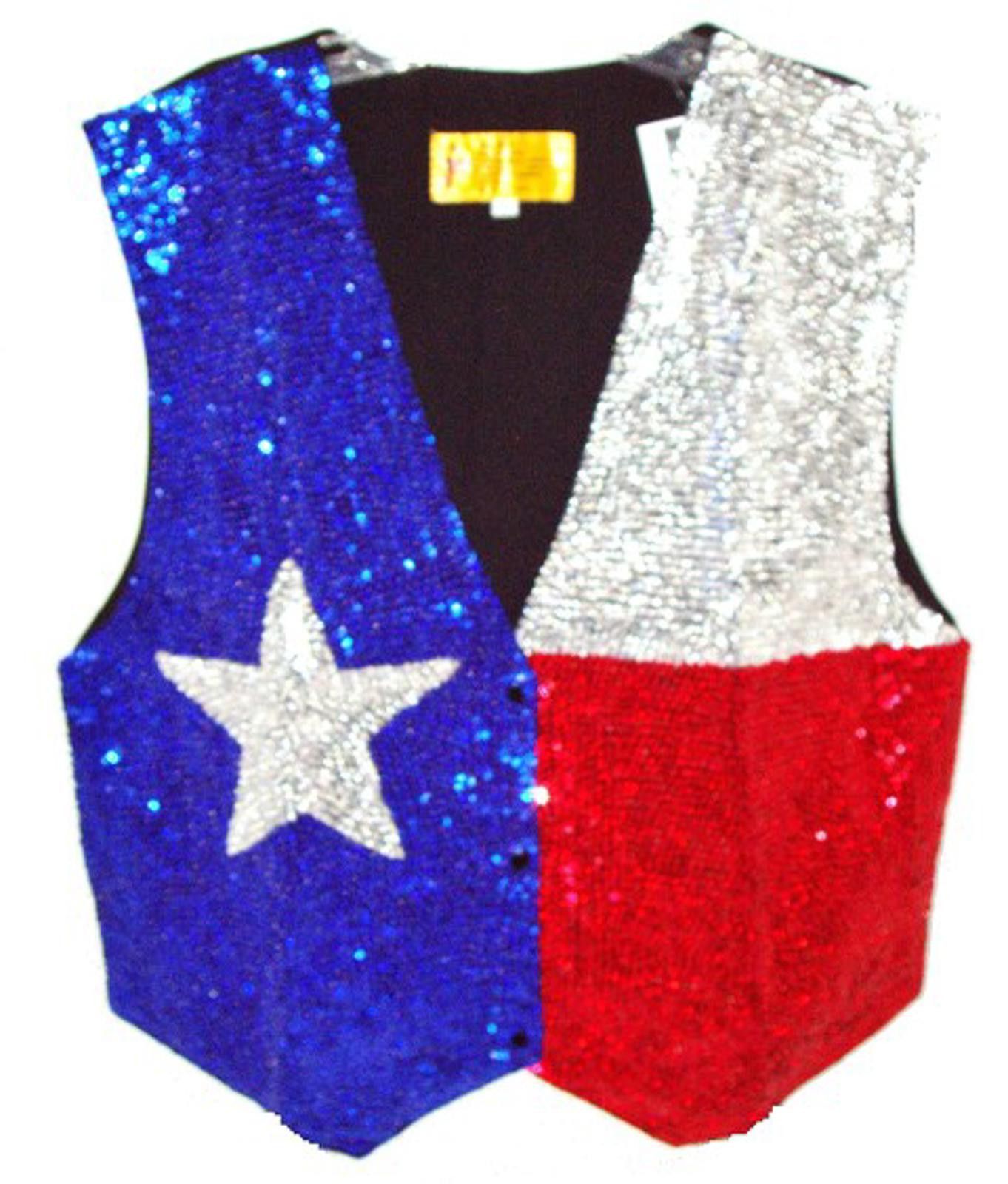 Designer Sequin Vest LONE STAR for Kids Size ONE SIZE - 1 Preview