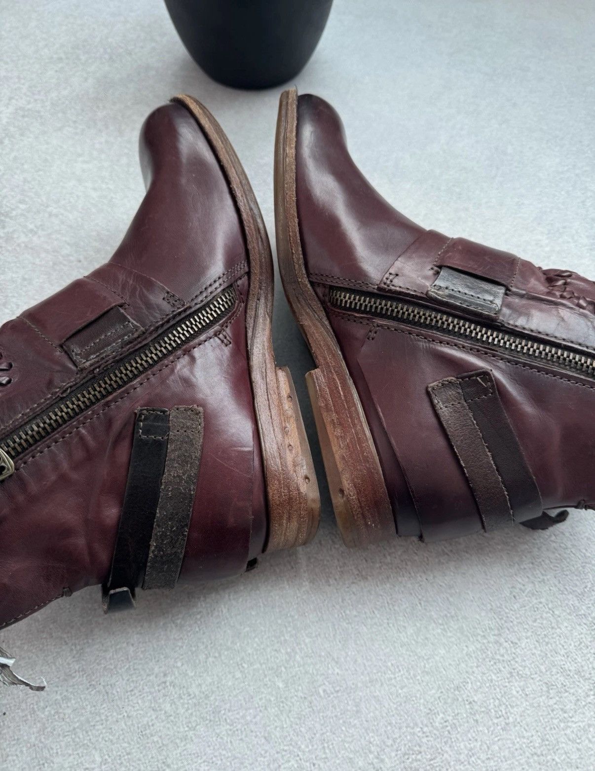 A.S.98 Vintage A.S 98 AIRSTEP Ankle Leather Burgundy Boots Size 37 Size US 6.5 / IT 36.5 - 9 Thumbnail