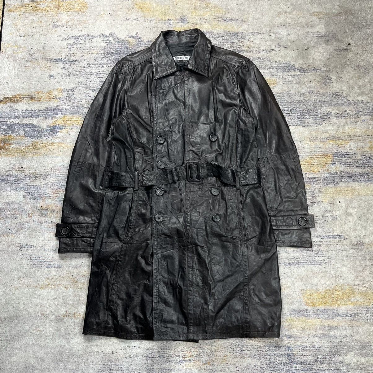 Dirk Bikkembergs Vintage Dirk Bikkembergs leather long coat Size US L / EU 52-54 / 3 - 1 Thumbnail