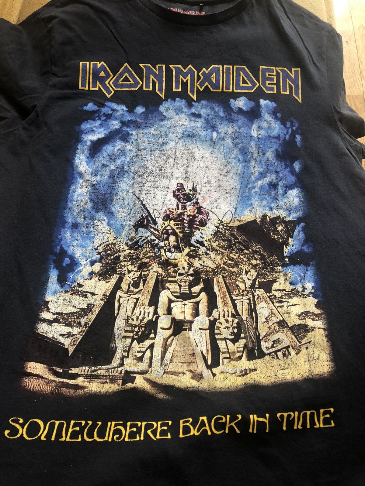 Band Tees × Iron Maiden IRON MAIDEN SOMEWHERE BACK IN TIME ROCK TOUR TEE SHIRT Size US M / EU 48-50 / 2 - 2 Thumbnail