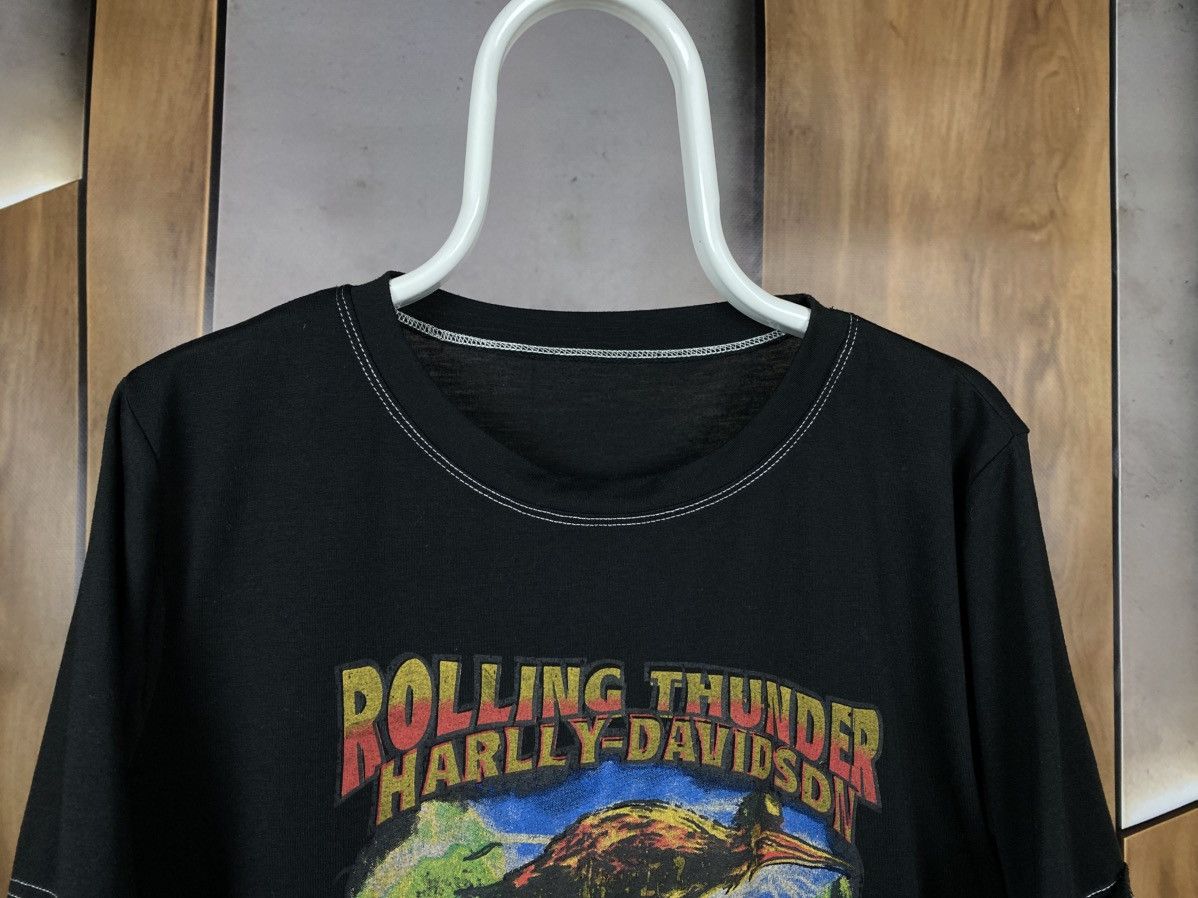 Harley Davidson 🚧Vintage 00s T-Shirt Harley Davidson Rolling Sunder VTG Tee🚧 Size US L / EU 52-54 / 3 - 5 Thumbnail