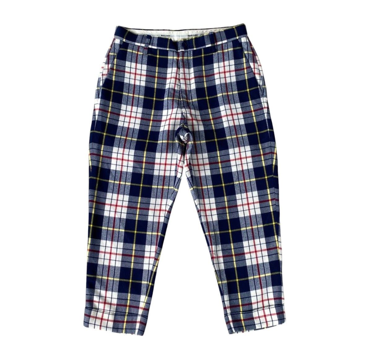 Issey Miyake Ne-net by Issey Miyake Plaid Cropped Pants Dance Punk Size US 30 / EU 46 - 3 Thumbnail