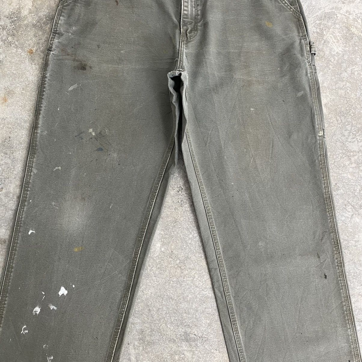 Carhartt Vintage Carhartt Moss Green Carpenter Workwear Pants Size US 34 / EU 50 - 9 Thumbnail