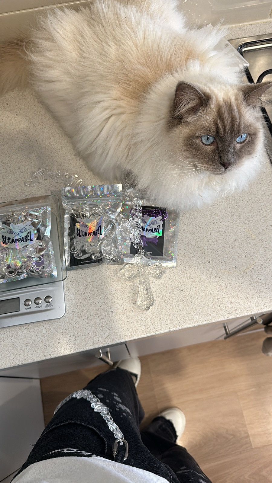 Other Frosted Barb Cröss Link Chain Size ONE SIZE - 3 Thumbnail