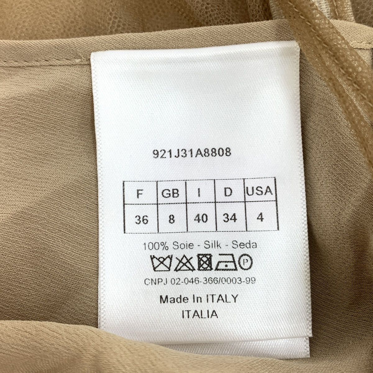 Dior Dior Brown Mulberry Silk Casual Mesh Half-body Dress Size 26" / US 2 / IT 38 - 5 Thumbnail