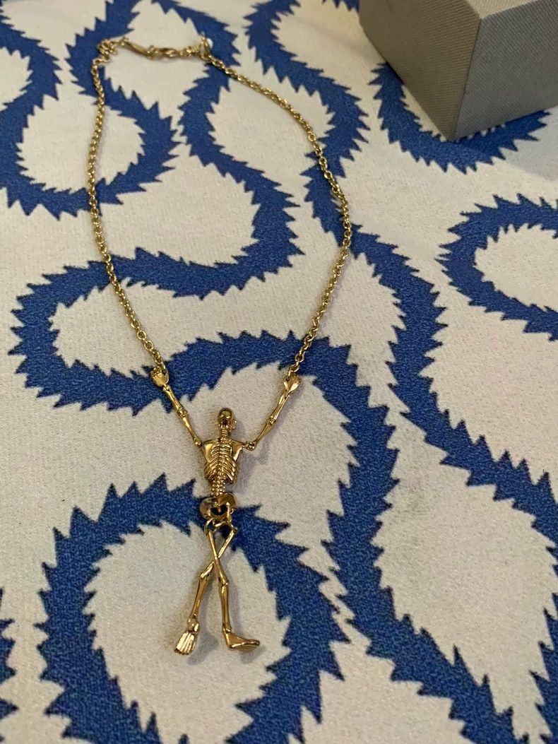 Vivienne Westwood Vivienne Westwood Mid-19th century gold skeleton necklace Size ONE SIZE - 1 Thumbnail