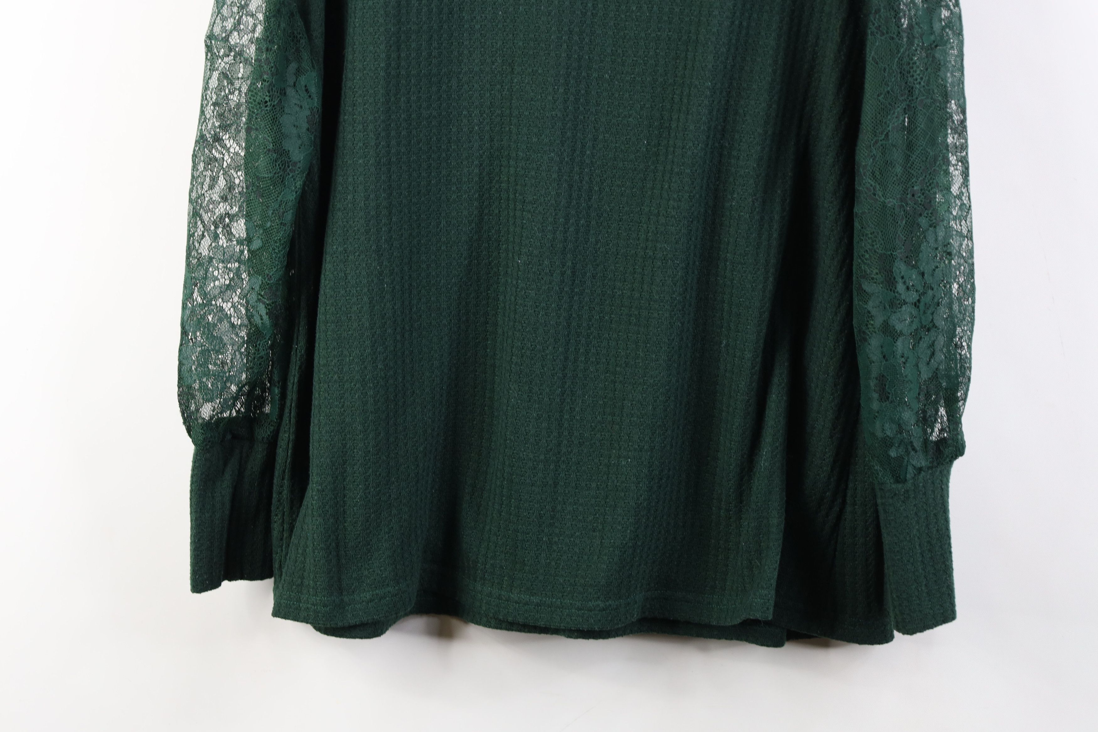 Vintage Vintage Y2K Streetwear Flower Thermal Waffle Knit T-Shirt Size XL / US 12-14 / IT 48-50 - 11 Thumbnail