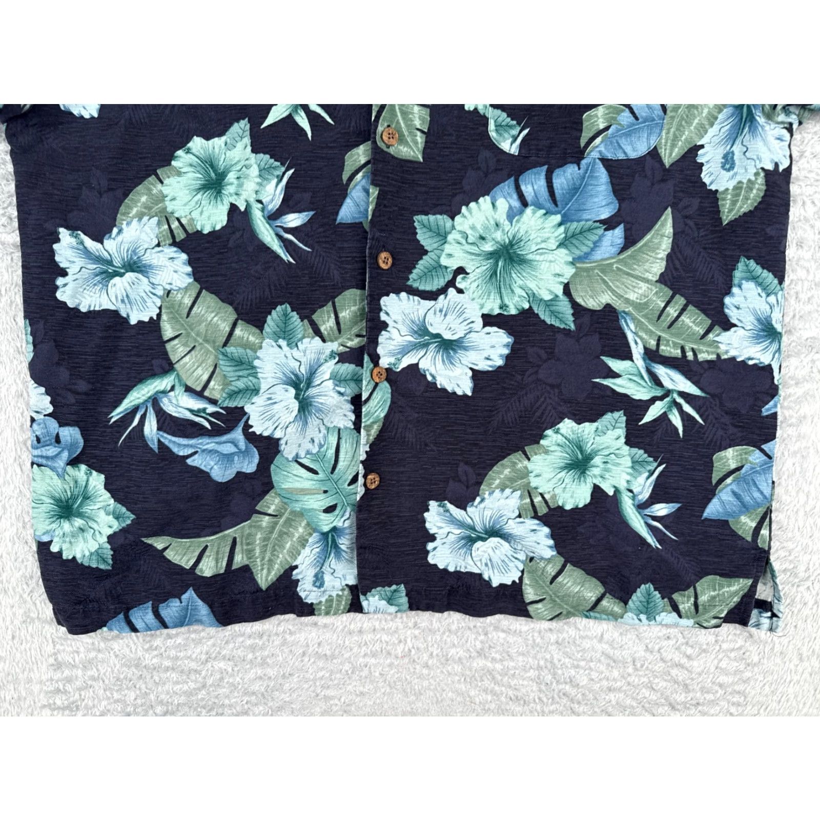 Vintage VINTAGE Original Island Sport Shirt Men Blue Floral 2XL Silk Hawaiian Pocket Short Sleeve Size US XXL / EU 58 / 5 - 5 Thumbnail