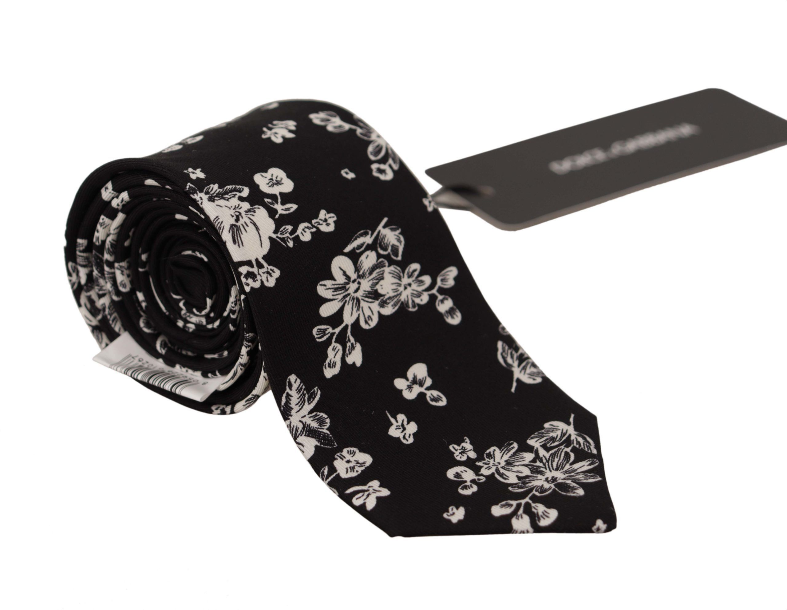 Dolce & Gabbana Elegance in Bloom Silk Bow Men's Tie Size ONE SIZE - 1 Thumbnail