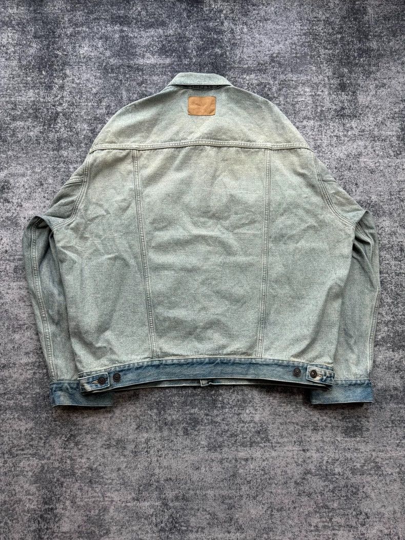 Balenciaga Balenciaga Worn Patch Inside Out Denim Jacket Size US XL / EU 56 / 4 - 2 Thumbnail