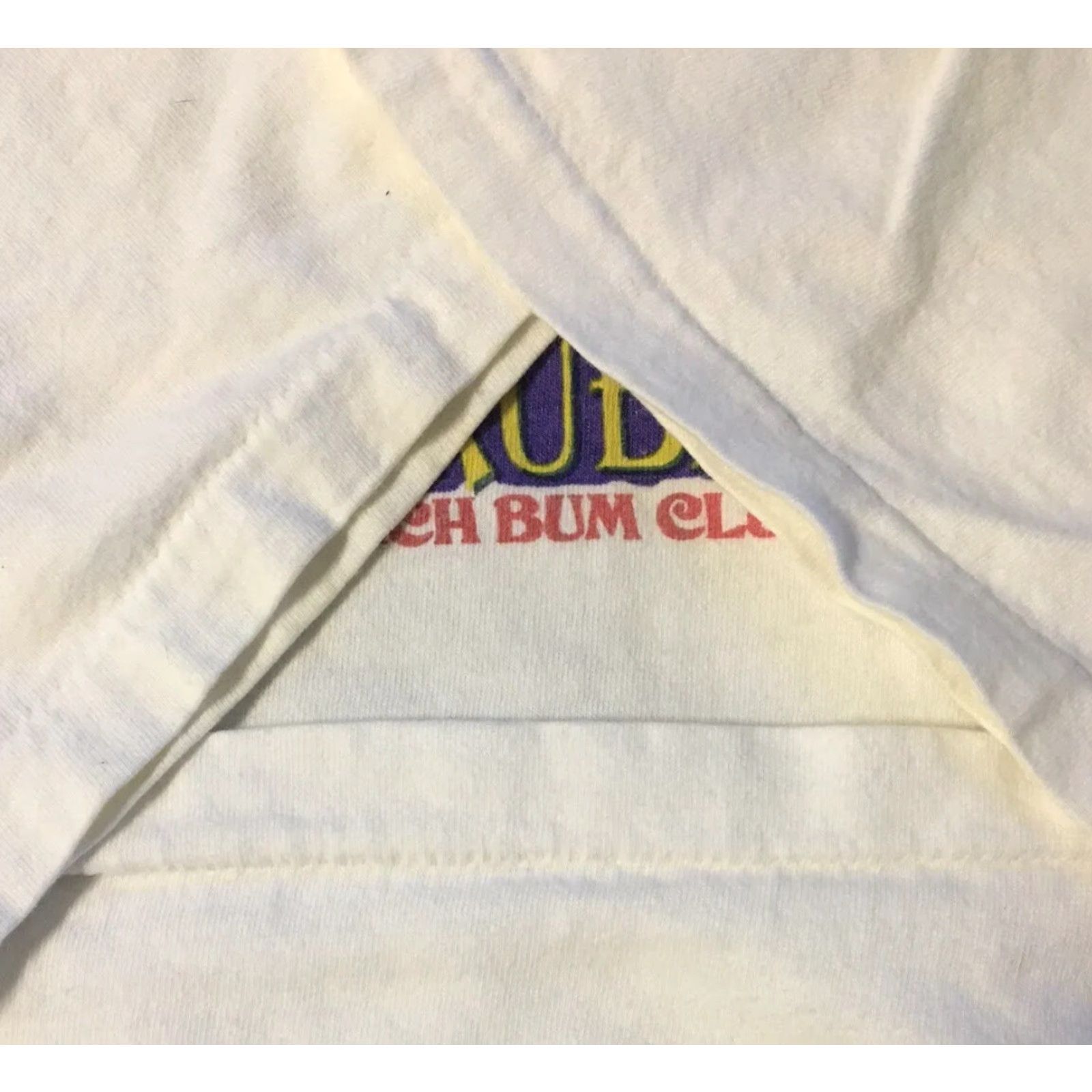 Vintage VINTAGE Aruba Beach Bum Club Faded Shirt 2XL White USA Surf Grunge Vaporwave 80s 90s Ocean Pacific Billabong Sti tch Graphic Tee Men Size US XXL / EU 58 / 5 - 5 Thumbnail
