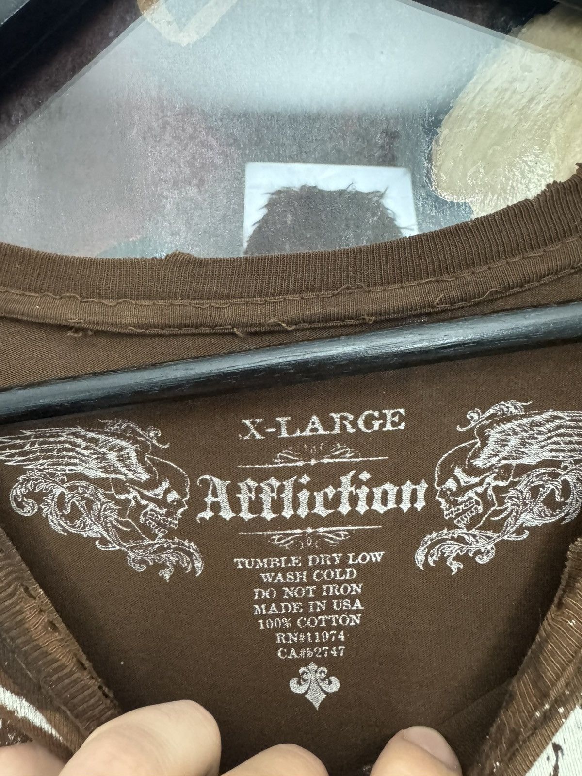 Affliction Affliction Vintage Suicidal Skull Distressed USA Tee Y2k Size US XL / EU 56 / 4 - 4 Thumbnail