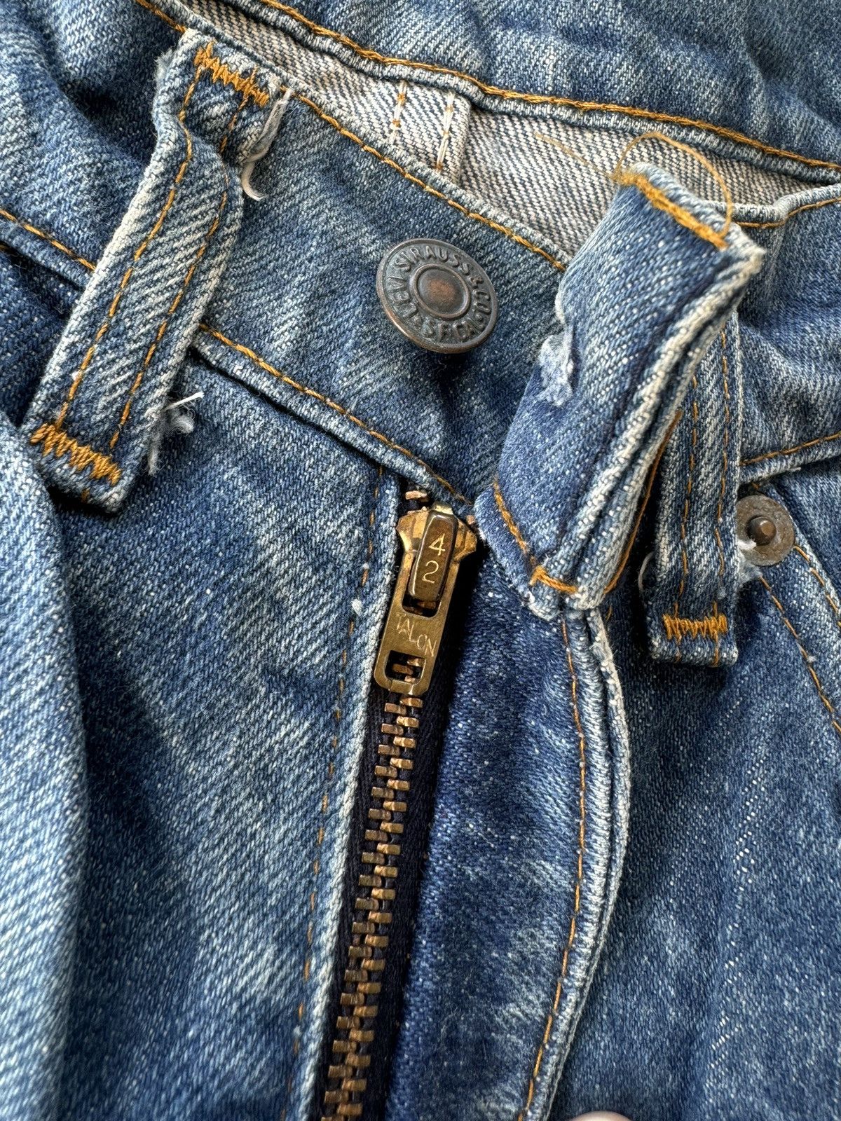 Levi's Vintage 70s Levi’s 517 Orange Tab 42Talon Flare Jeans Size US 31 - 11 Thumbnail